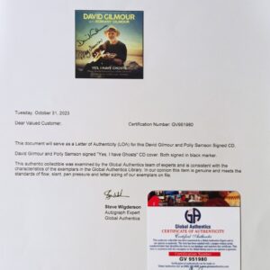 Автограф Девіда Гілмора